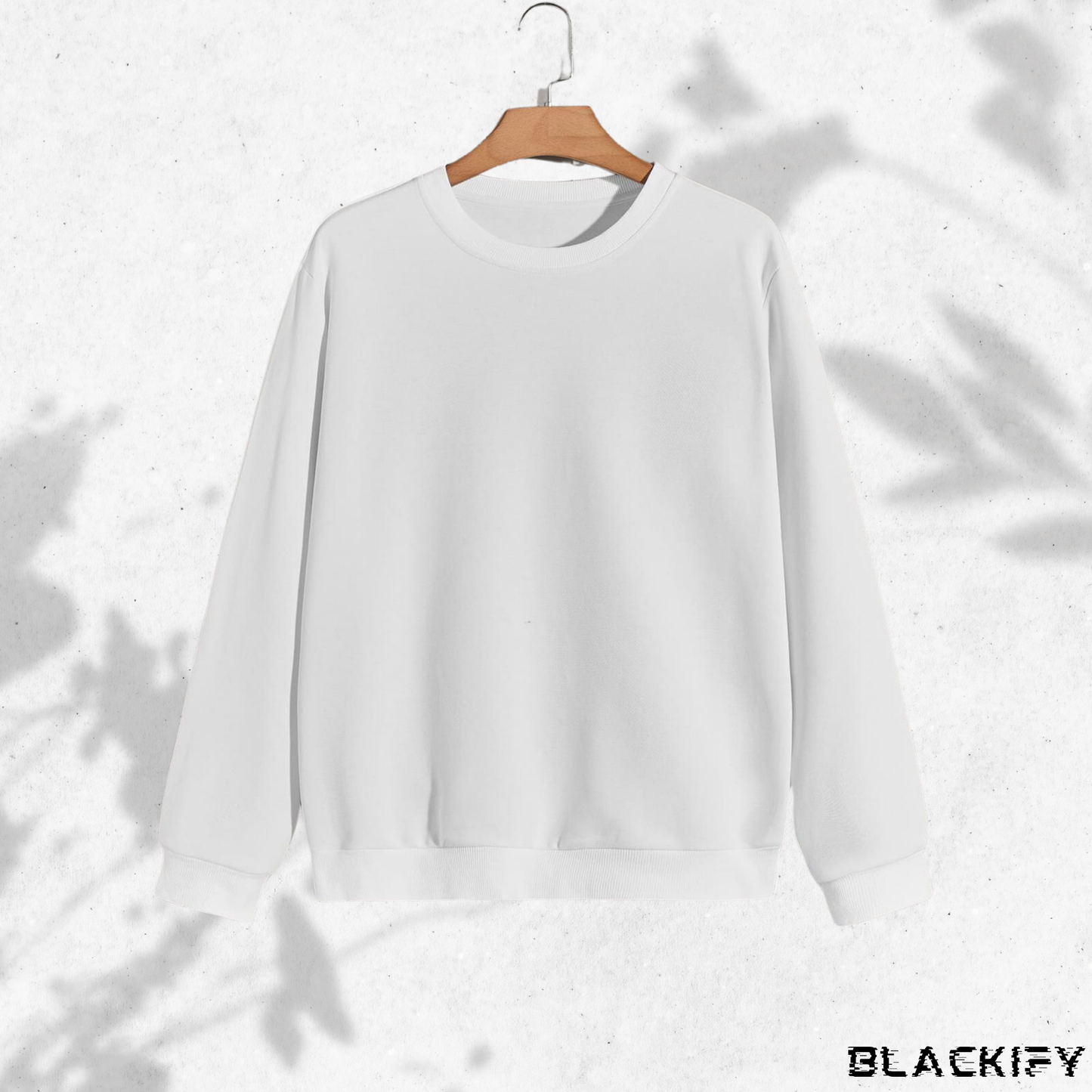 Frosted Luxe White Sweat Tee Drop Shoulder