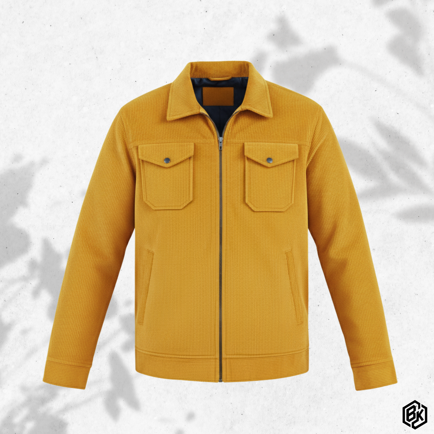 Men’s Corduroy Jacket in Musterd Yellow | CD-850