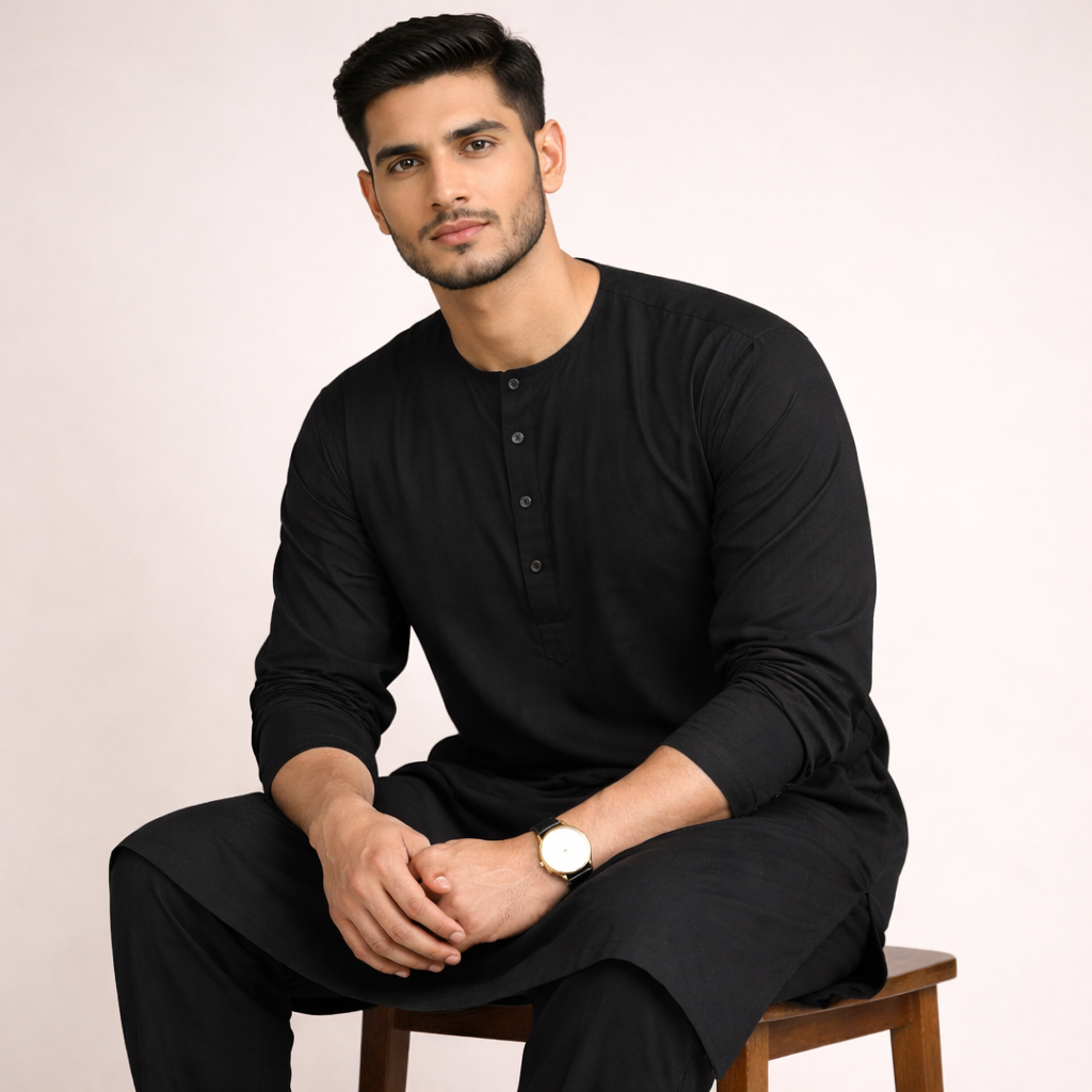 Midnight Classic – 90s Panjabi Set |P-001