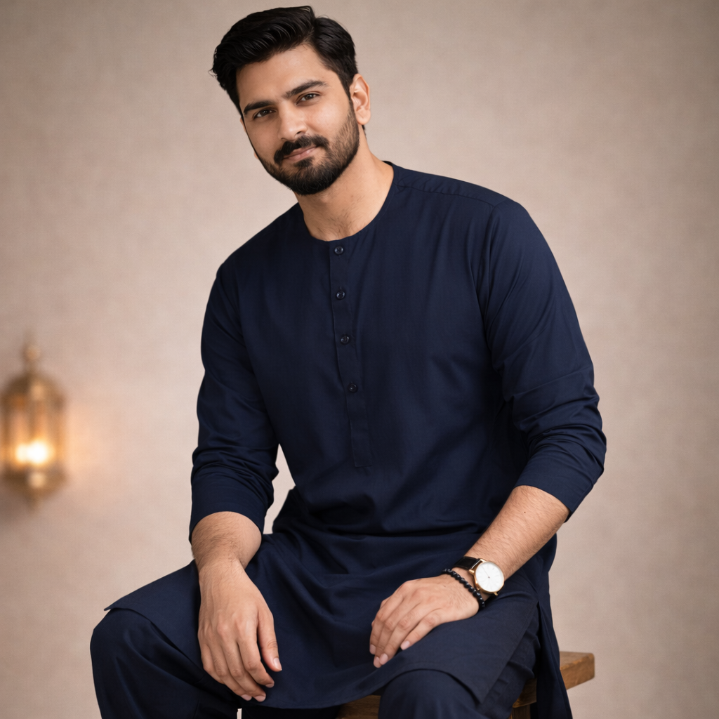 Deep Ocean–90s Panjabi Set |P-0011