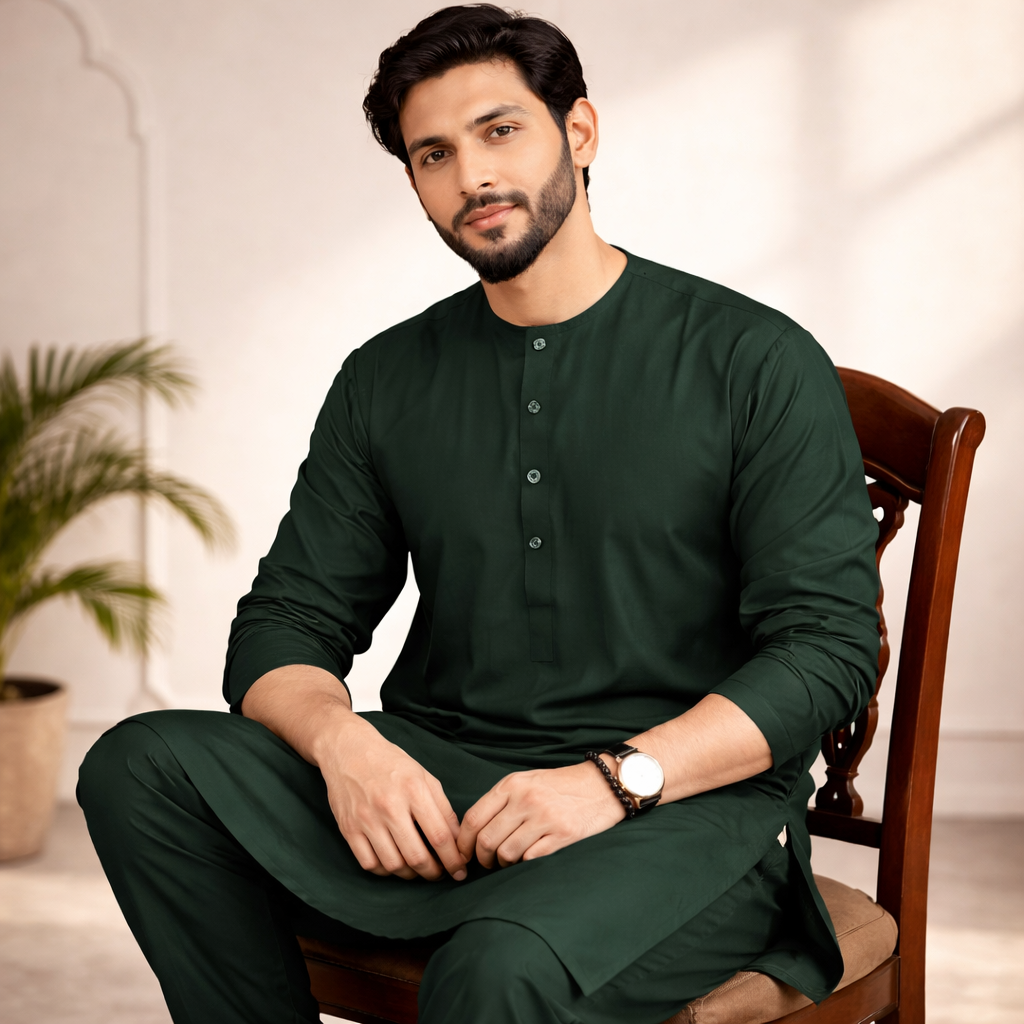 Vintage Bottle – 90s Panjabi Set  |P-0010