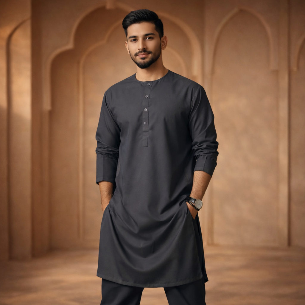 Grey Aura – 90s Panjabi Set |P-005