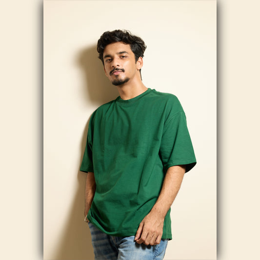 Green Drop Shoulder T-Shirt