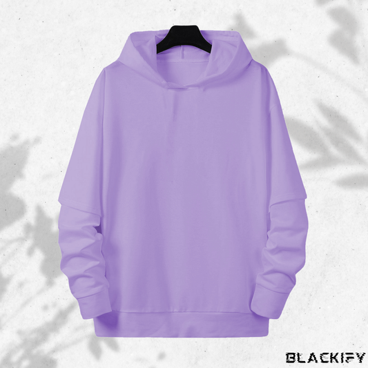 Plum Essence Purple Hoodie Drop Shoulder