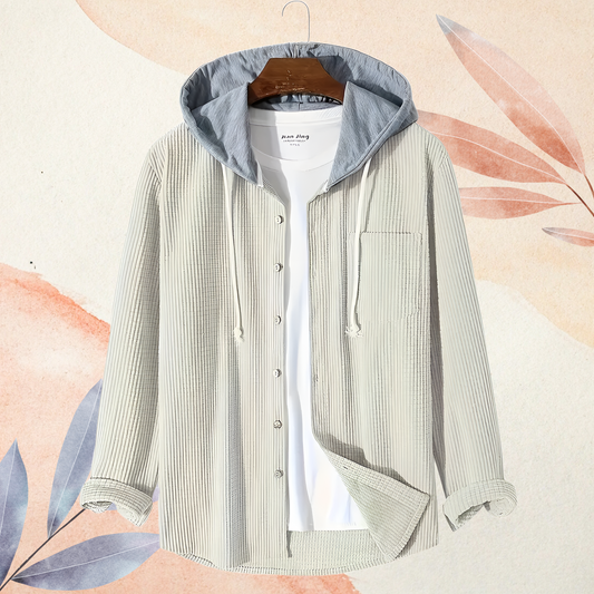 Timeless Corduroy Off White Hoodie