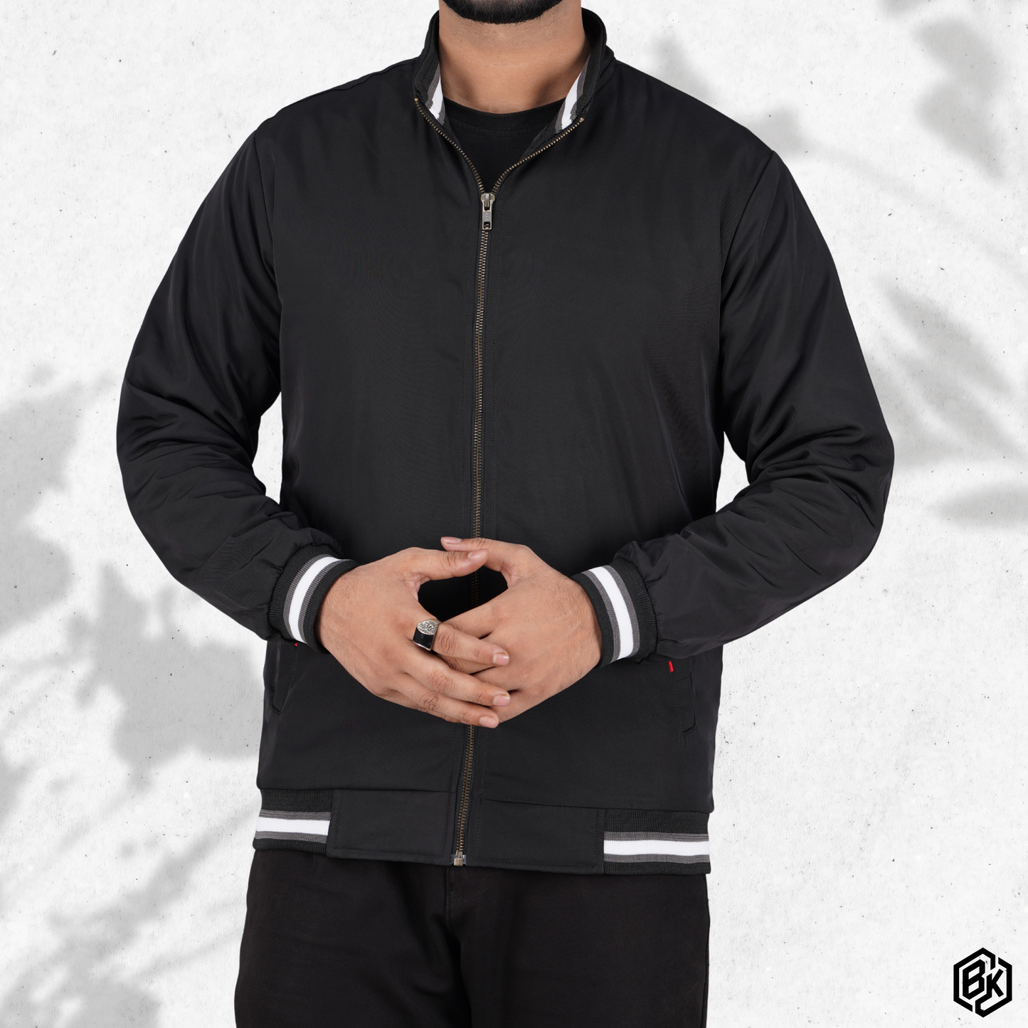 Black Rib Luxe Highneck | RP-300